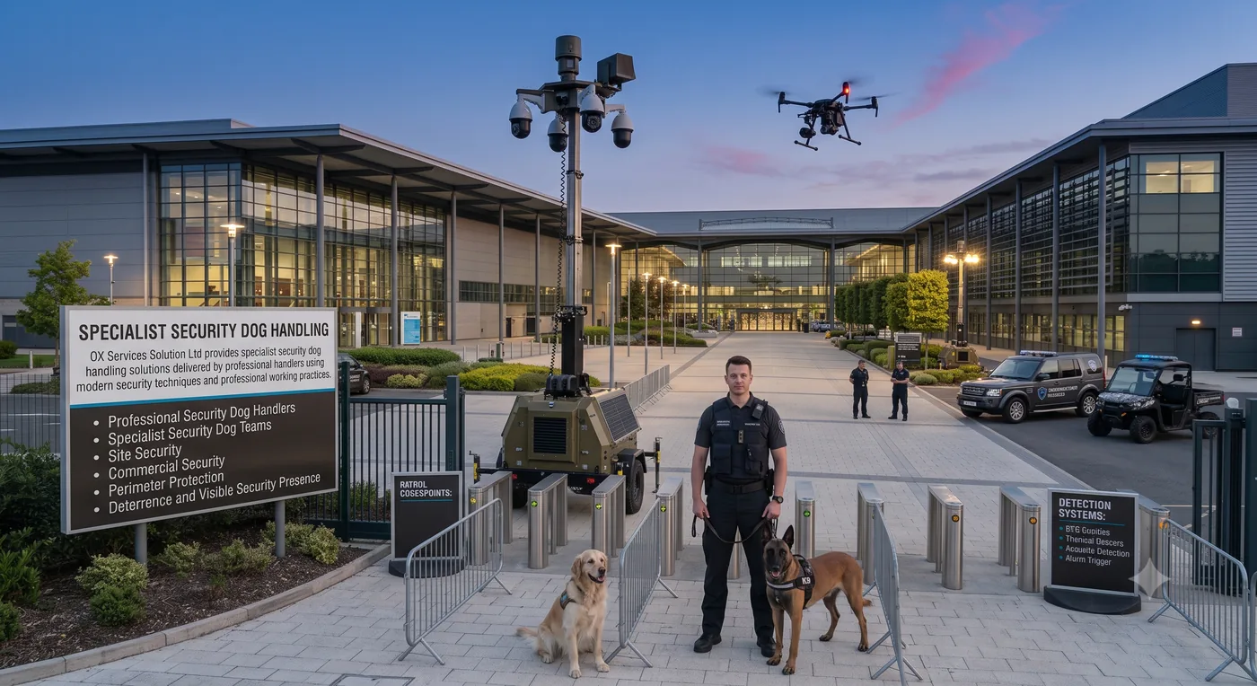 Specialist security dog handling team